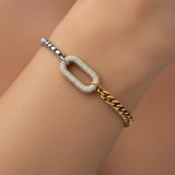 Anchored Link Bracelet "Hebrews 6:19"
